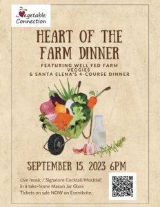 Heart of the farm dinner flyer